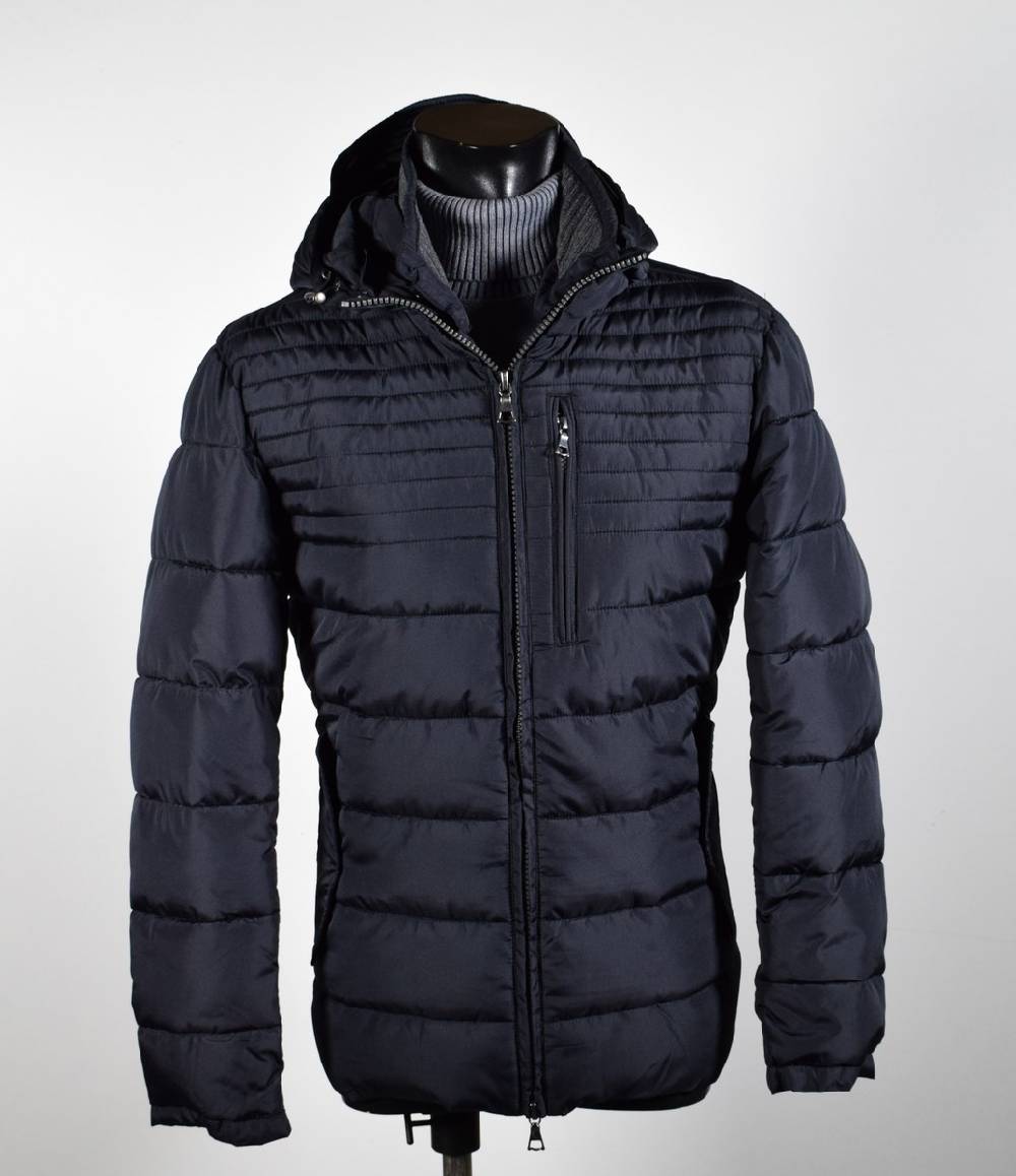 Talenti Giubbotto corto blu talenti con cappuccio staccabile regular fit Fino al 55% di sconto