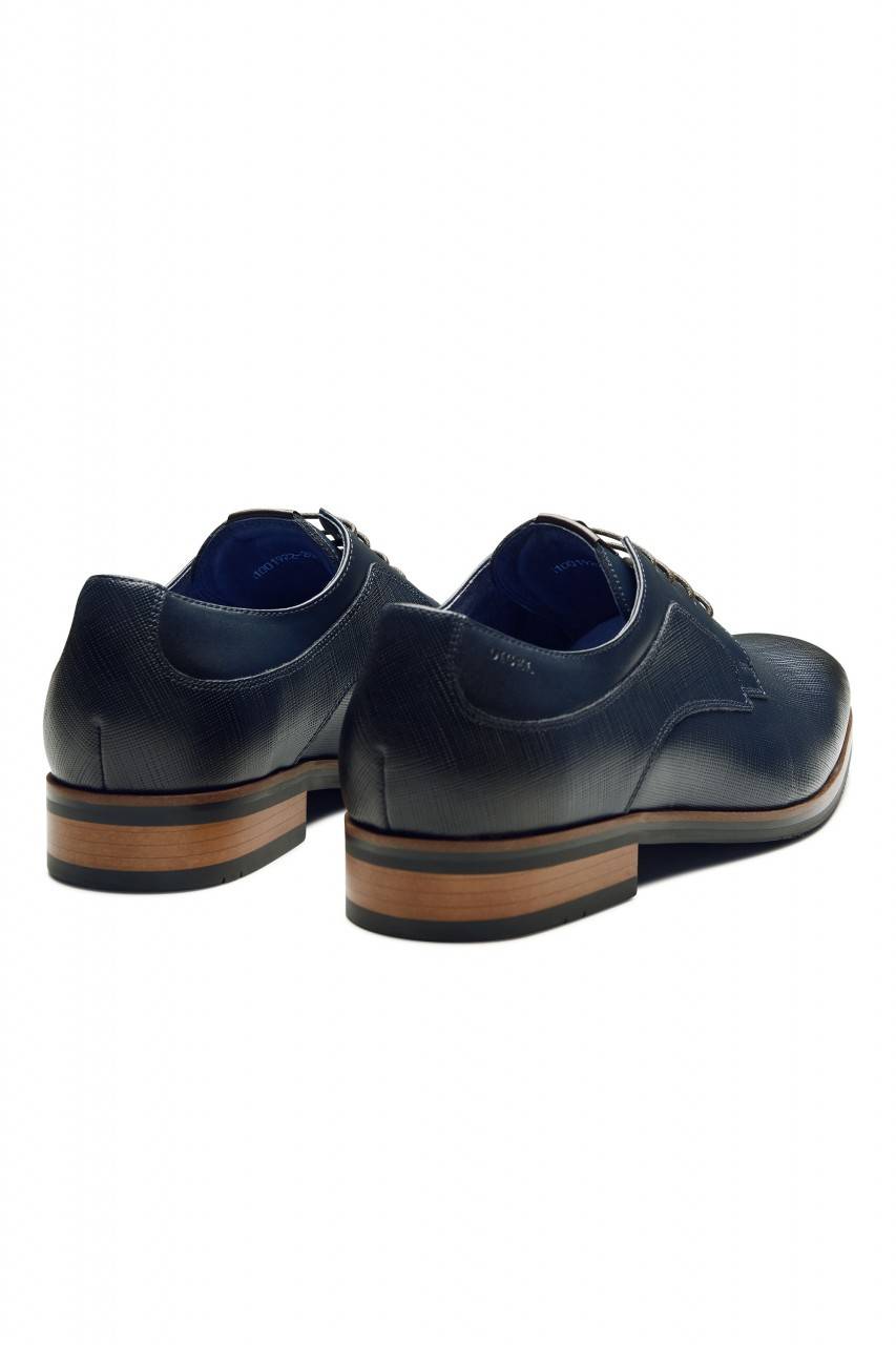 Digel Scarpa elegante derby stringata blu digel in pelle lavorata Limitato a 3 giorni