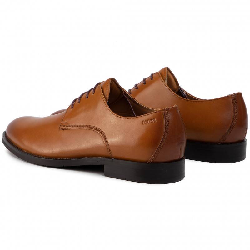 Digel Scarpa modello derby digel color cognac in vera pelle In vendita