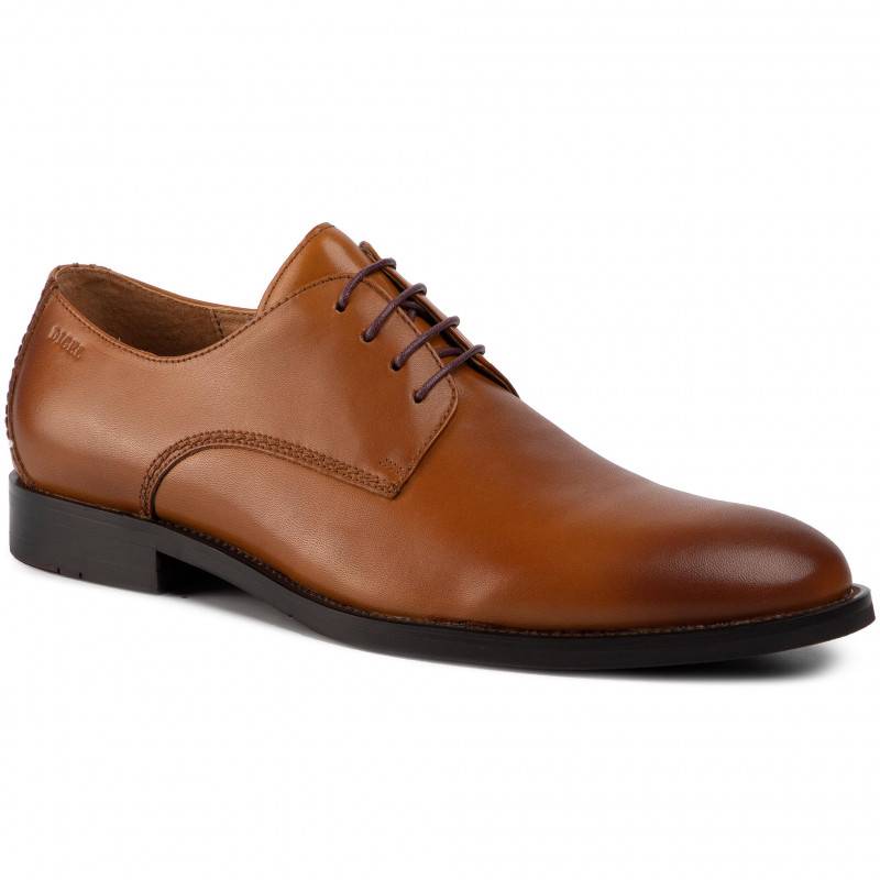 Digel Scarpa modello derby digel color cognac in vera pelle In vendita