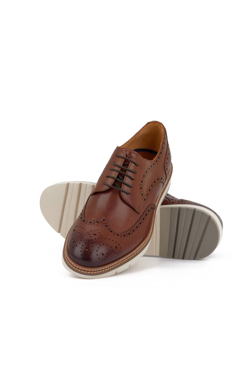 Digel Scarpa francesina all'inglese digel marrone fondo gomma Sconti questo mese