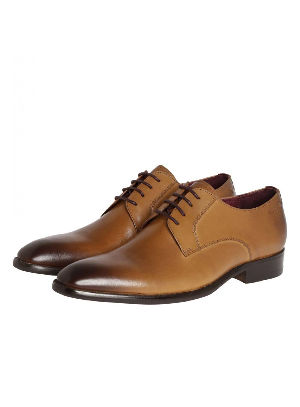 Digel Scarpa stringata digel color cognac in vera pelle 2025