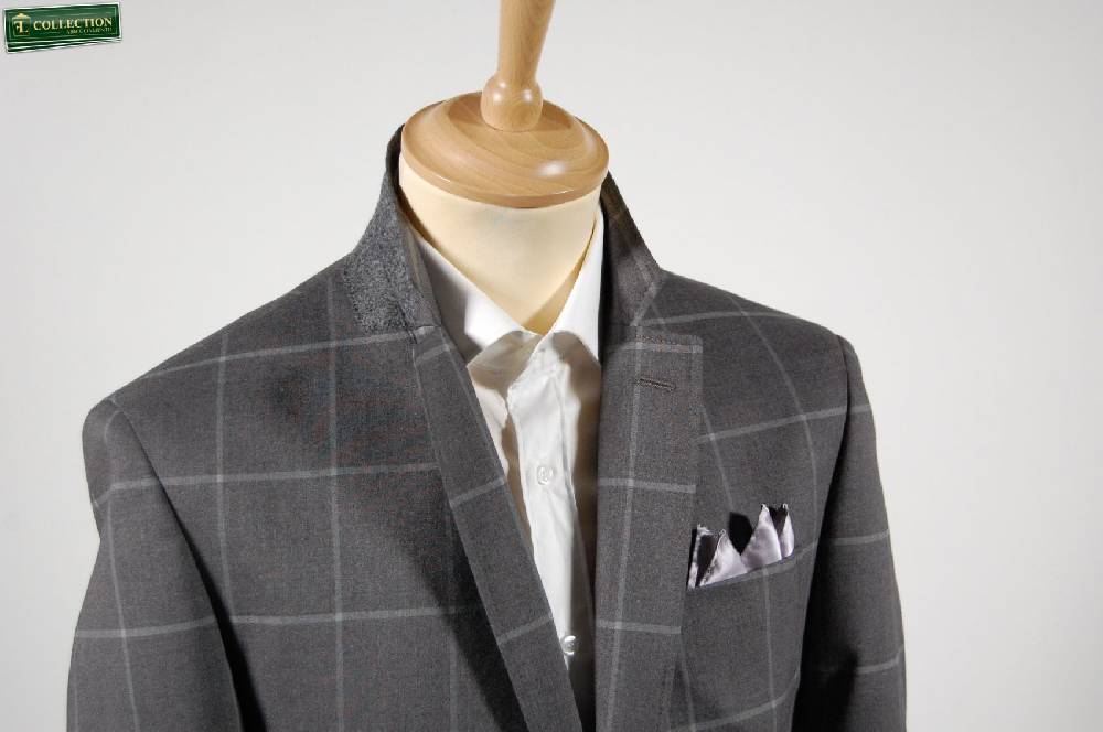 Piero Giachi Giacca blazer a quadri grigio con toppe piero giachi Nuovo