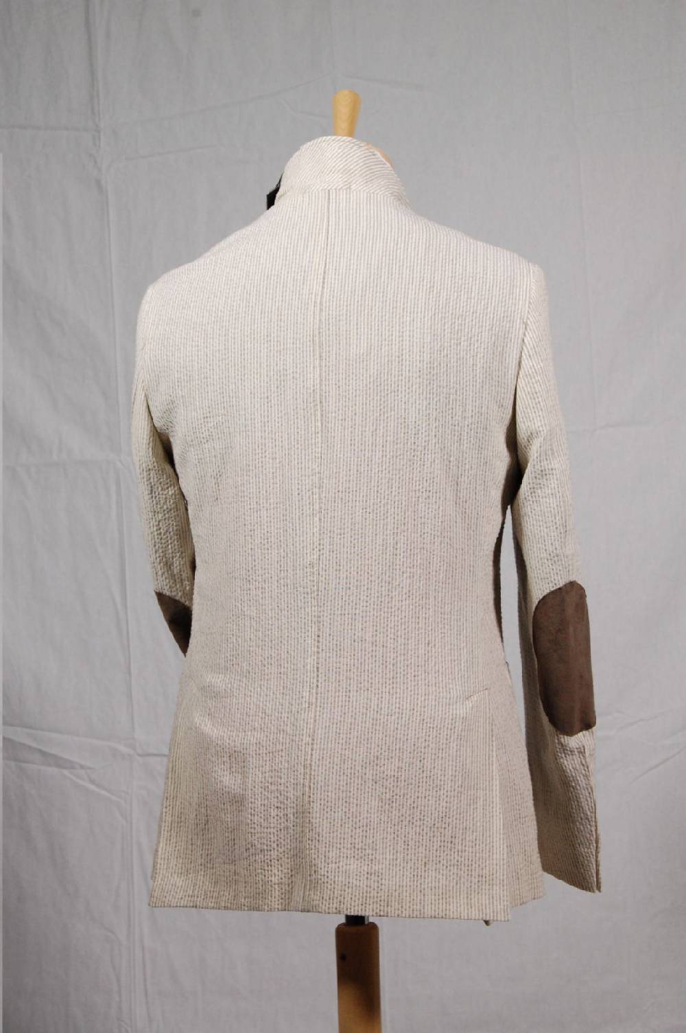 Piero Giachi Giacca in cotone Beige a righe Promozione