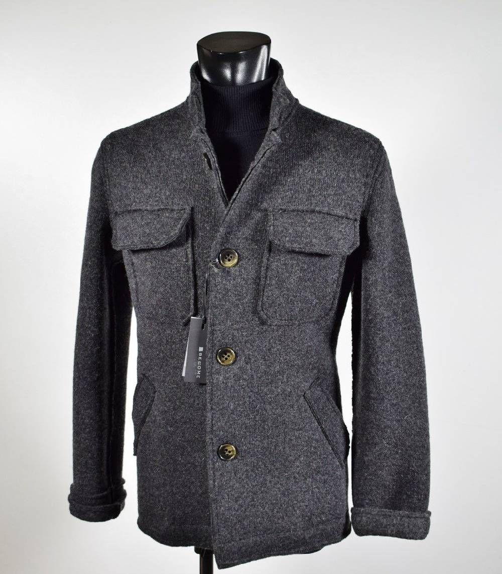 Become Giacca sportiva become in lana cotta sfoderata slim fit Acquista Ora