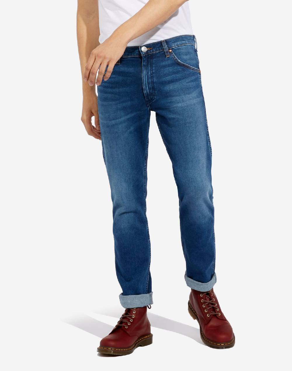 Wrangler Jeans wrangler slim fit a vita alta denim stretch