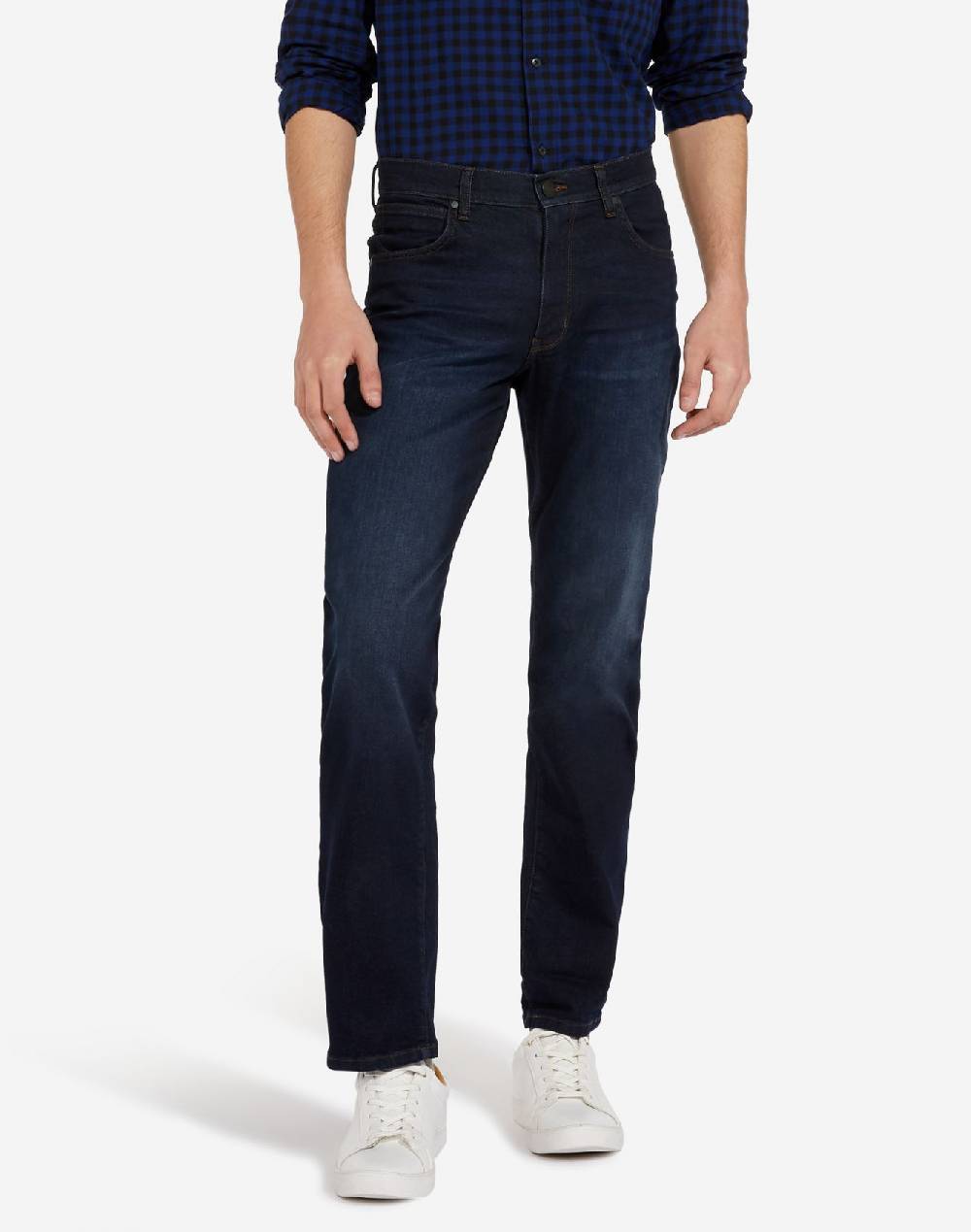 Wrangler Jeans wrangler denim soft luxe a gamba dritta tonalità deep indigo