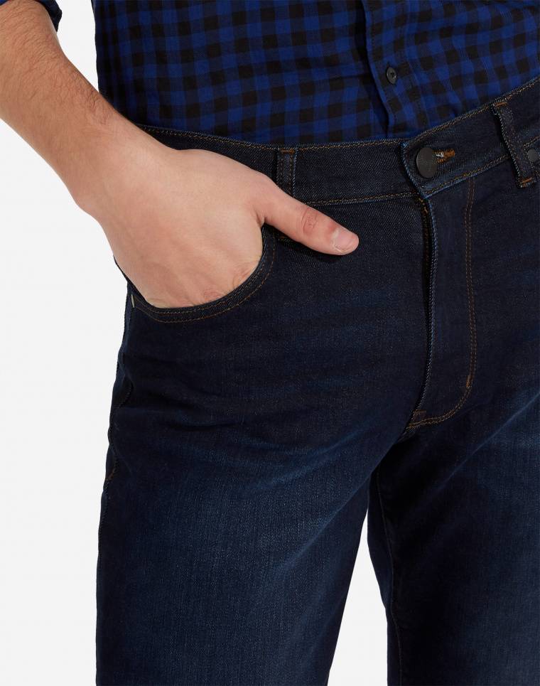 Wrangler Jeans wrangler denim soft luxe a gamba dritta tonalità deep indigo Affare Del Giorno