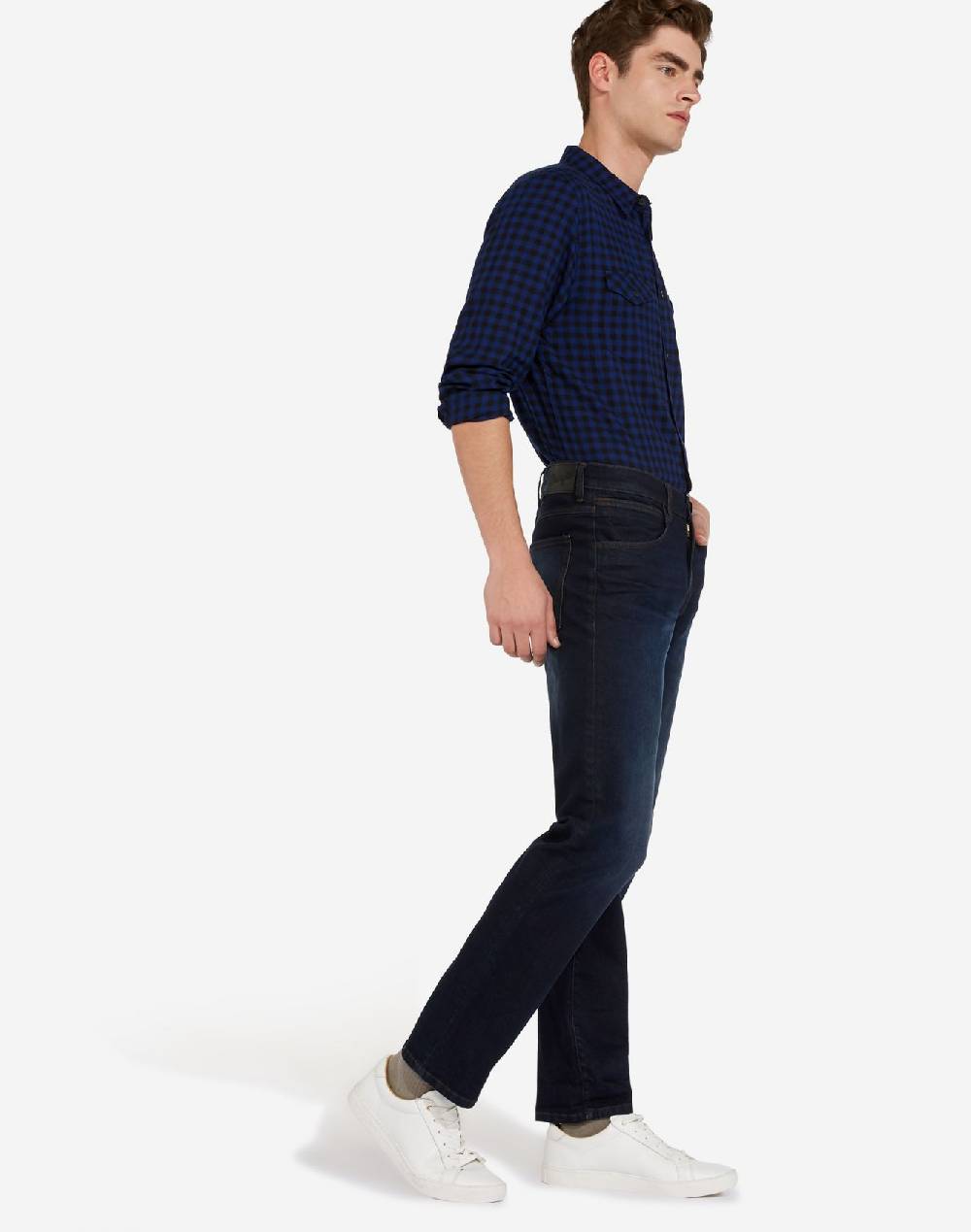 Wrangler Jeans wrangler denim soft luxe a gamba dritta tonalità deep indigo Affare Del Giorno