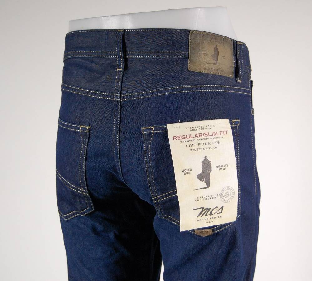 MCS Jeans mcs blu lavato stone wash lunghezza L36 Sconto