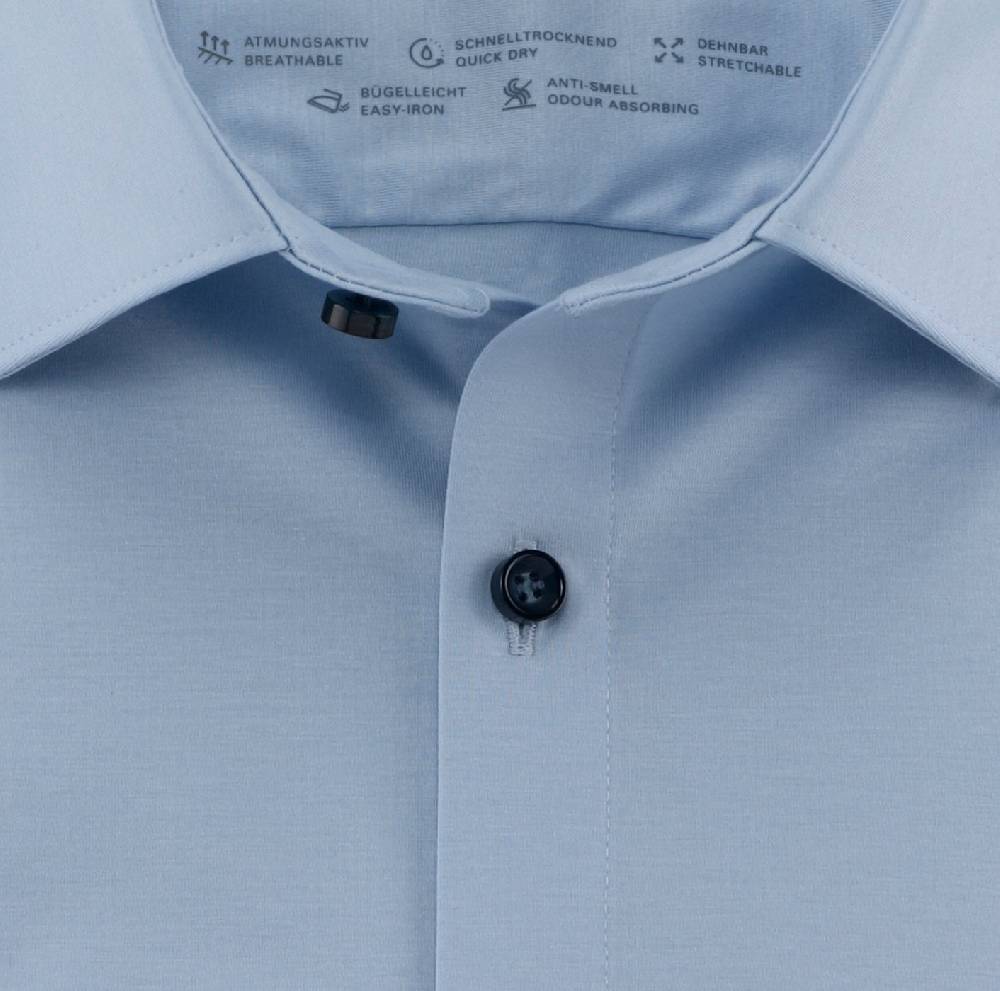 Olymp Camicia olymp celeste in jersey super slim fit I Più Venduti
