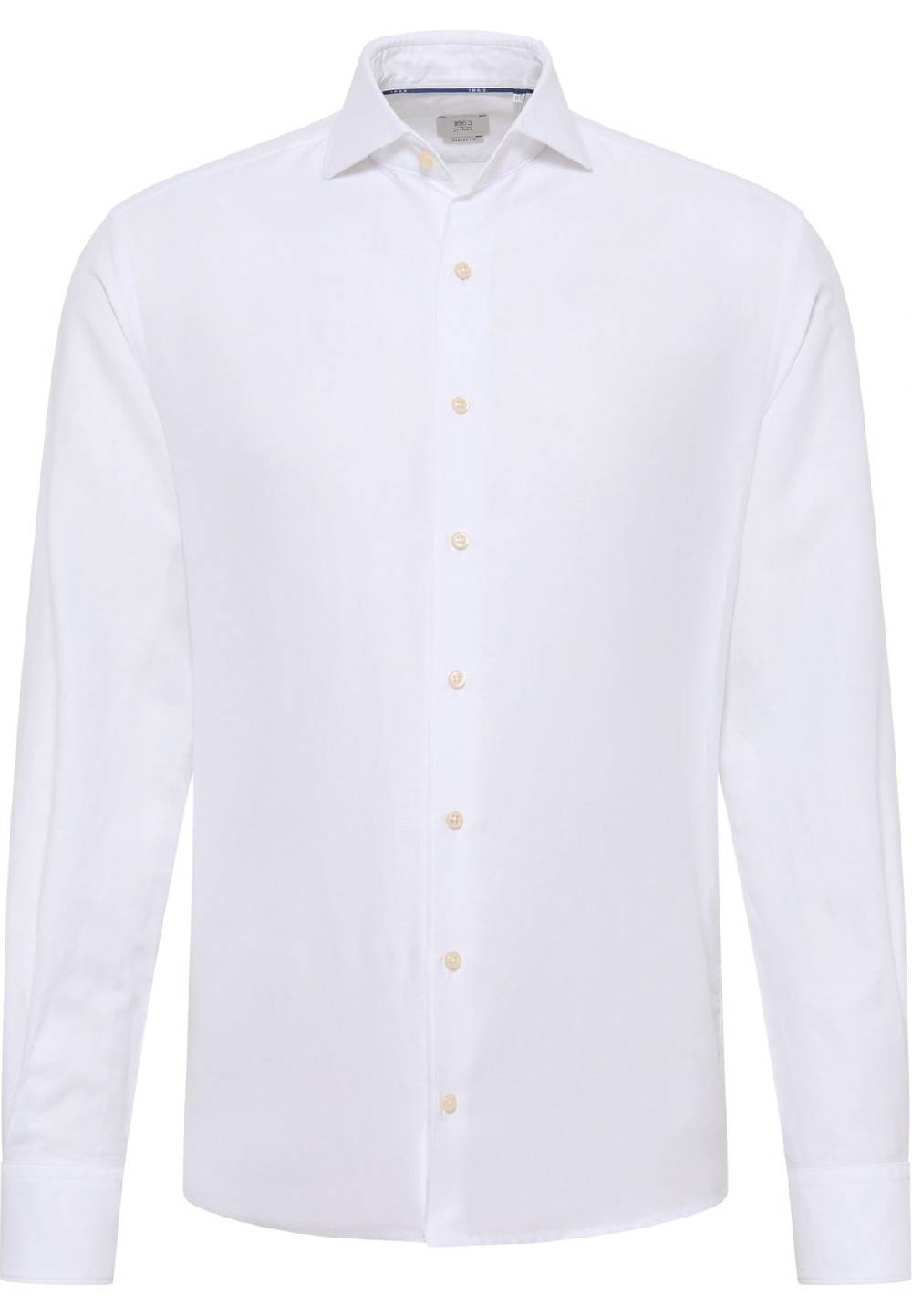 Eterna Camicia eterna in cotone e lino bianca modern fit In Saldo