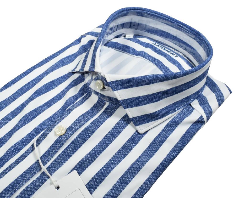 Ingram Camicia a righe blu ingram dynamo tessuto performante vestibilità slim fit Sconto di tempo limitato