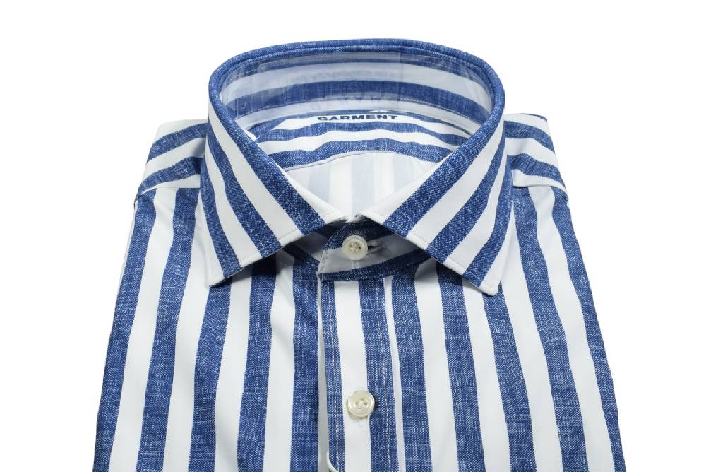 Ingram Camicia a righe blu ingram dynamo tessuto performante vestibilità slim fit Sconto di tempo limitato