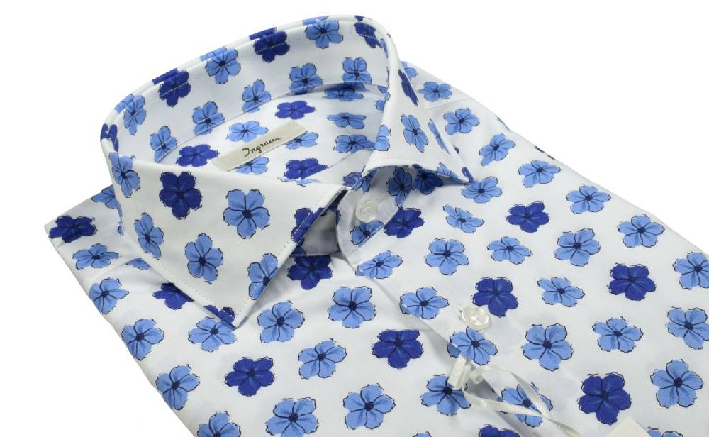 Ingram Camicia ingram slim fit fantasia floreale in puro cotone