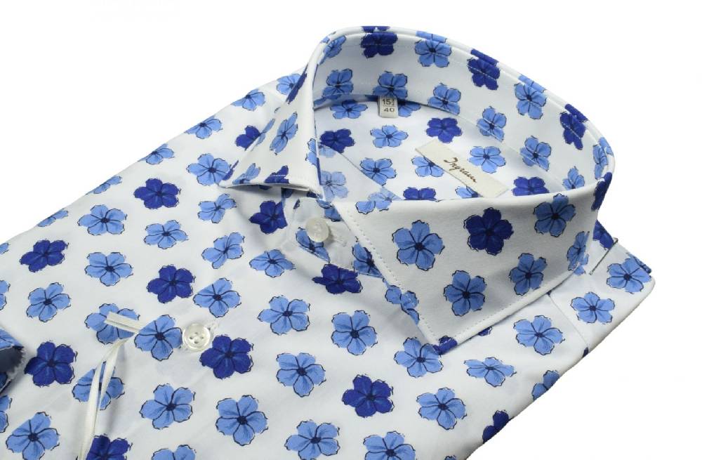 Ingram Camicia ingram slim fit fantasia floreale in puro cotone Prezzo di fabbrica
