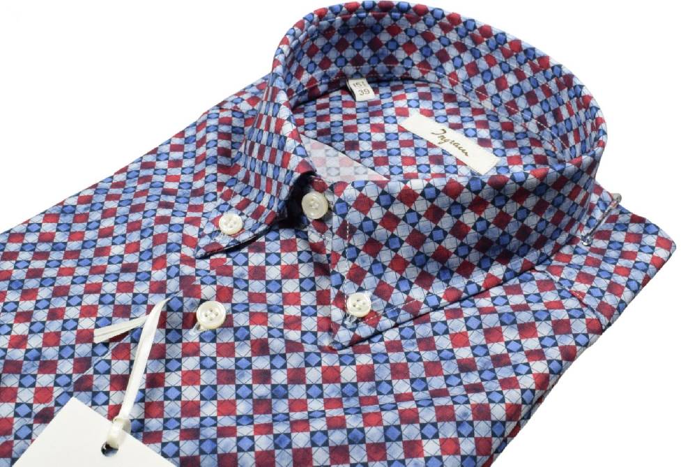 Ingram Camicia ingram button down fantasia geometrica Offerta speciale