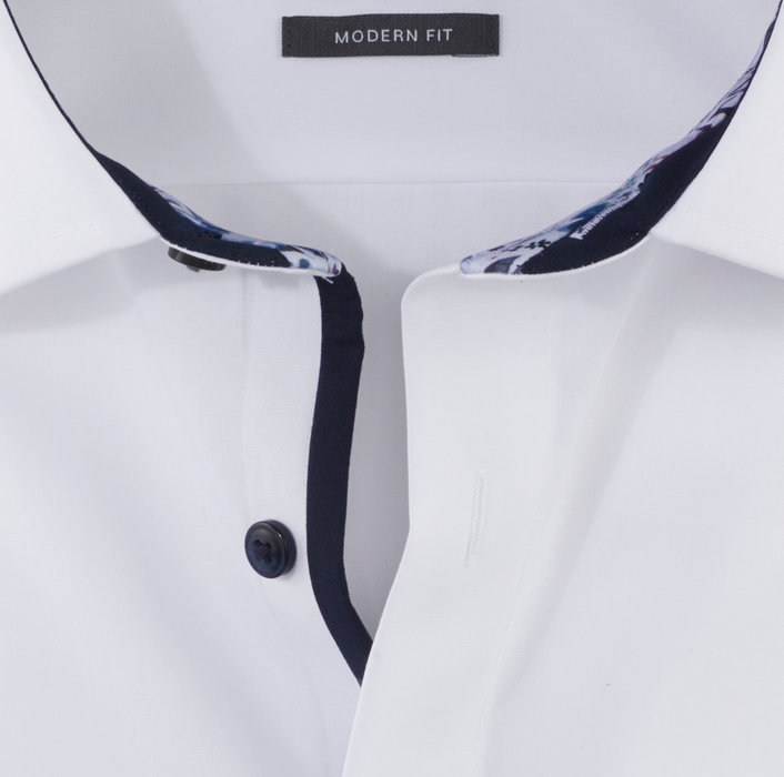 Olymp Camicia bianca olymp luxor puro cotone facile stiro Offerta Pasqua