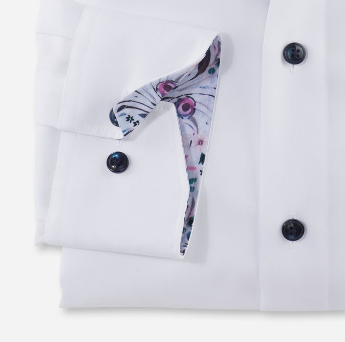 Olymp Camicia bianca olymp luxor puro cotone facile stiro Offerta Pasqua