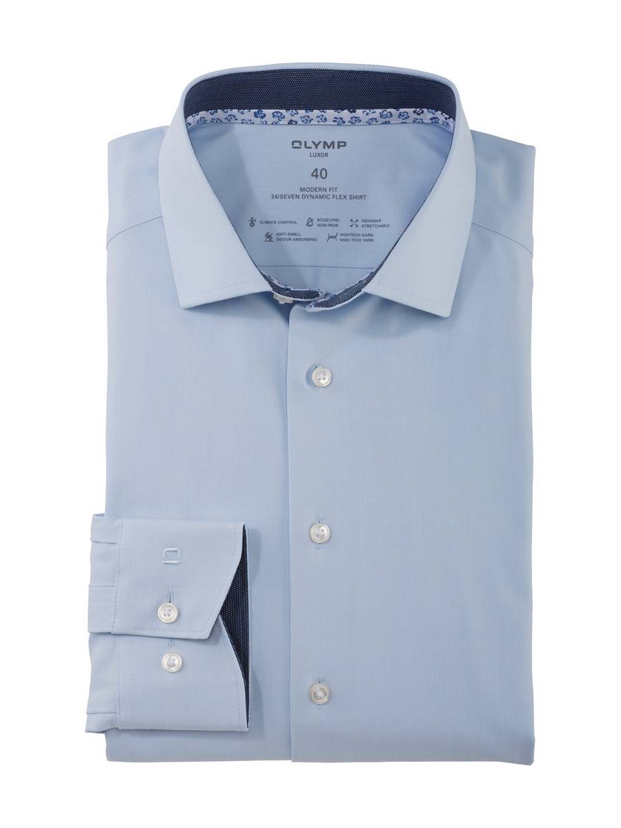 Olymp Camicia olymp celeste modern fit dynamic flex