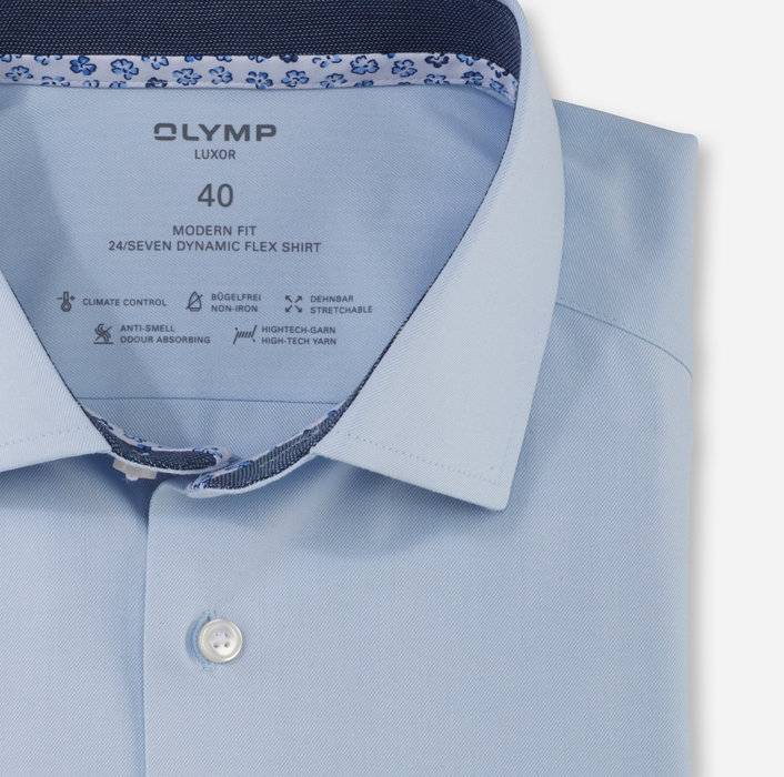 Olymp Camicia olymp celeste modern fit dynamic flex Offerta Giorno del Papà
