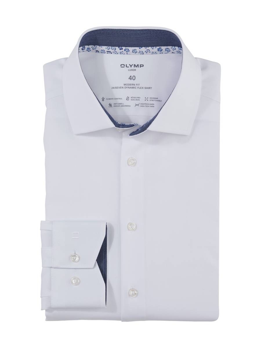 Olymp Camicia olymp bianca modern fit dynamic flex Offerta San Valentino