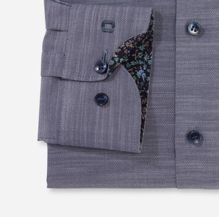 Olymp Camicia olymp blu marine level five slim fit cotone stretch Latest fashion