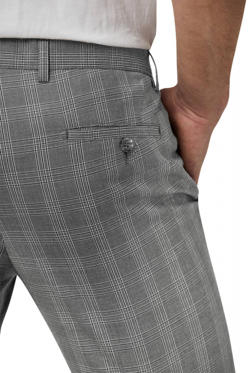 Digel Move Pantalone grigio a quadri digel extra slim fit Lightning offer