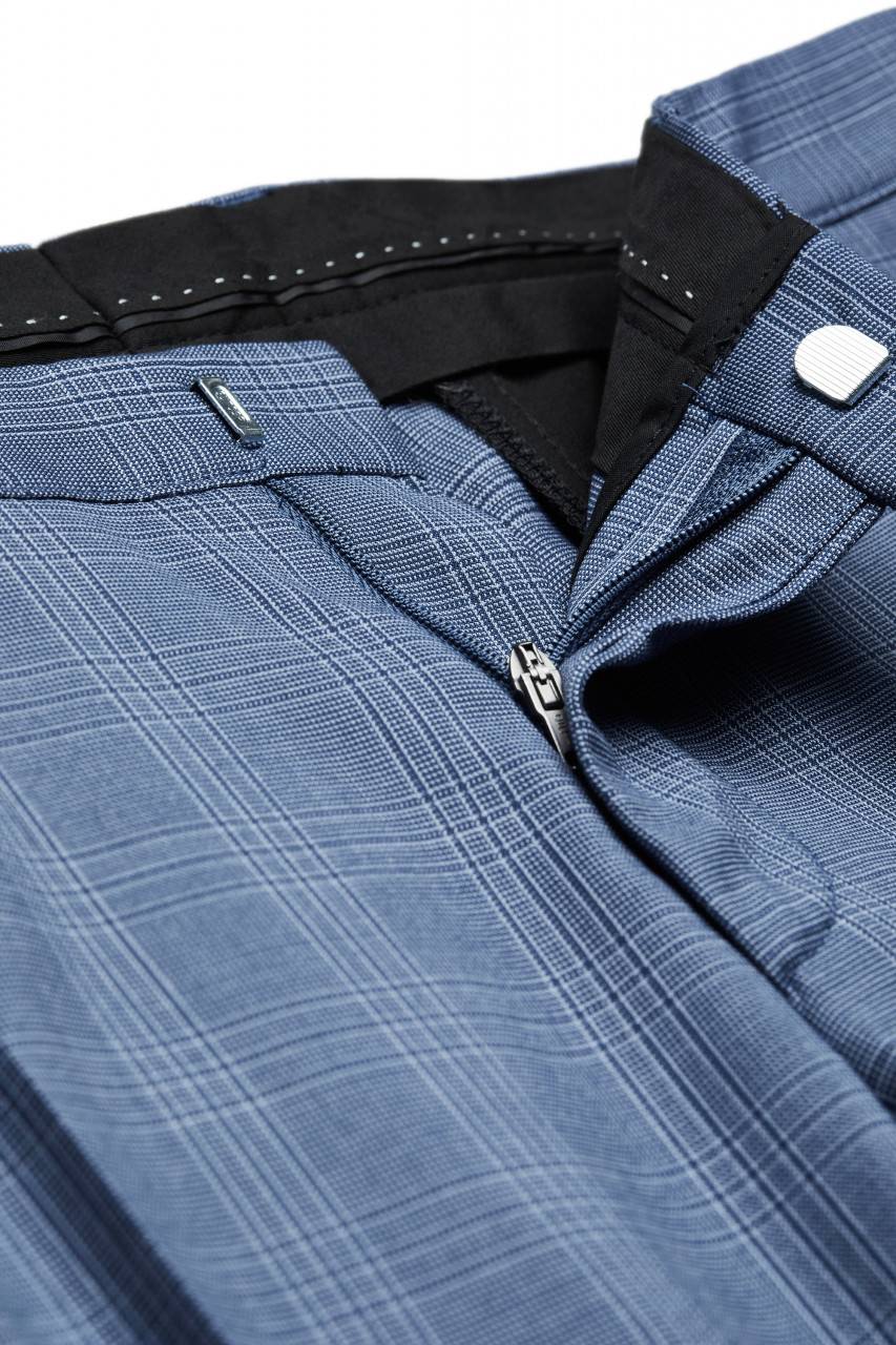 Digel Move Pantalone blu chiaro a quadri digel extra slim fit Grandi sconti
