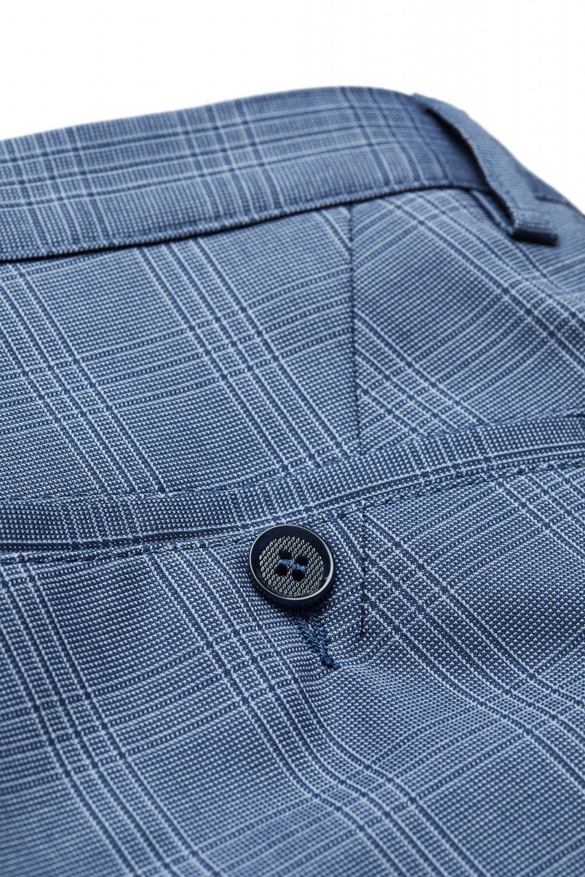 Digel Move Pantalone blu chiaro a quadri digel extra slim fit Grandi sconti