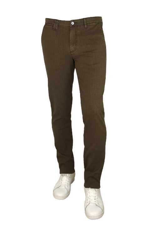 Sea Barrier Pantalone sea barrier verde a quadri cotone stretch