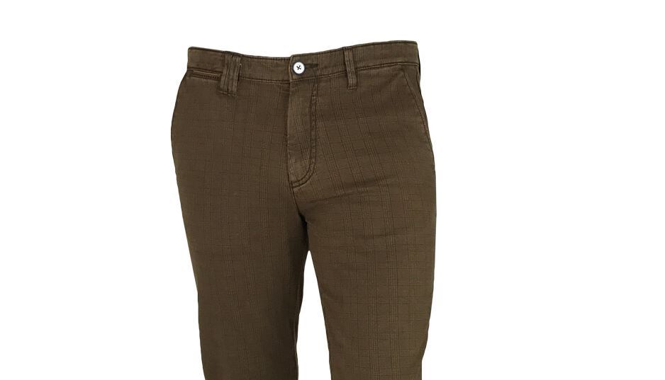 Sea Barrier Pantalone sea barrier verde a quadri cotone stretch Nuovi prodotti