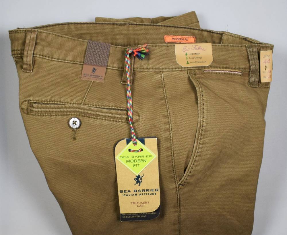 Sea Barrier Pantalone sea barrier tabacco cotone tricottina stretch