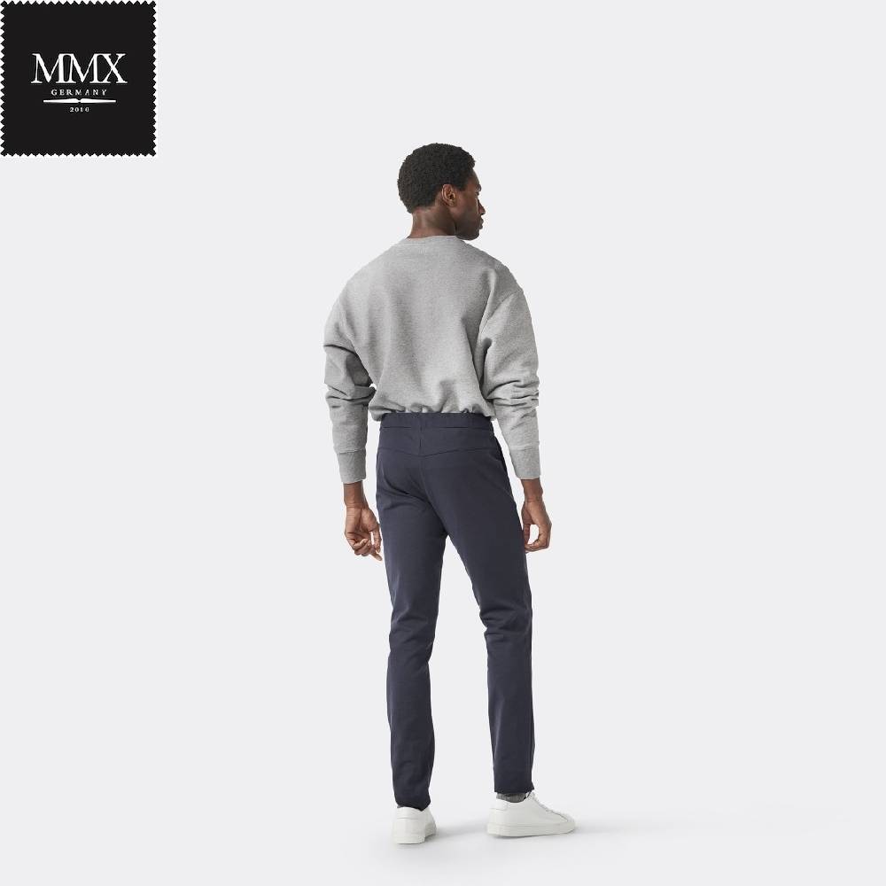 MMX Germany Pantalone mmx jogger blu slim fit in jersey Super Saving Price