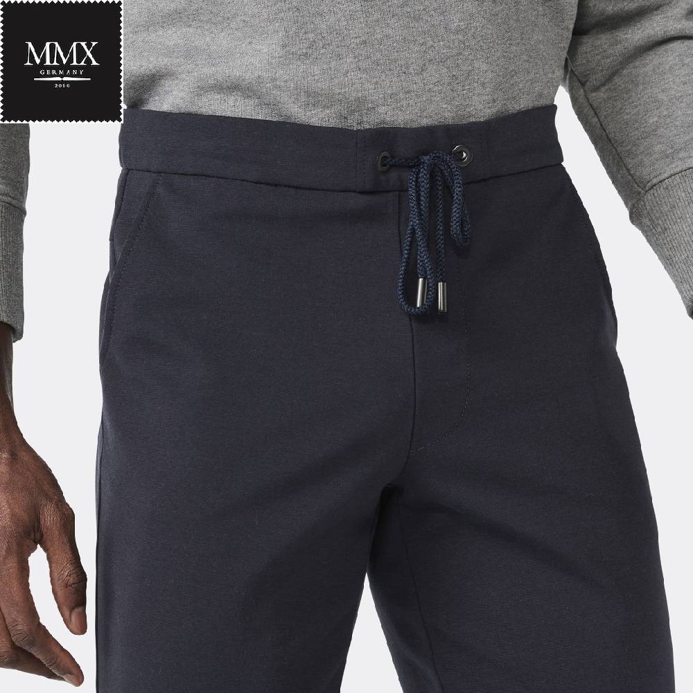 MMX Germany Pantalone mmx jogger blu slim fit in jersey Super Saving Price