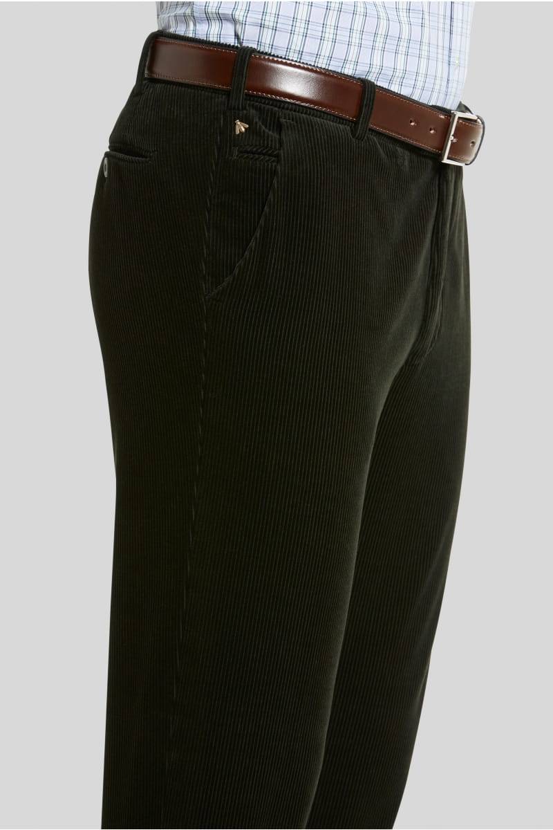 Meyer Pantalone verde scuro meyer in velluto a coste luxury modern fit Rilascio limitato
