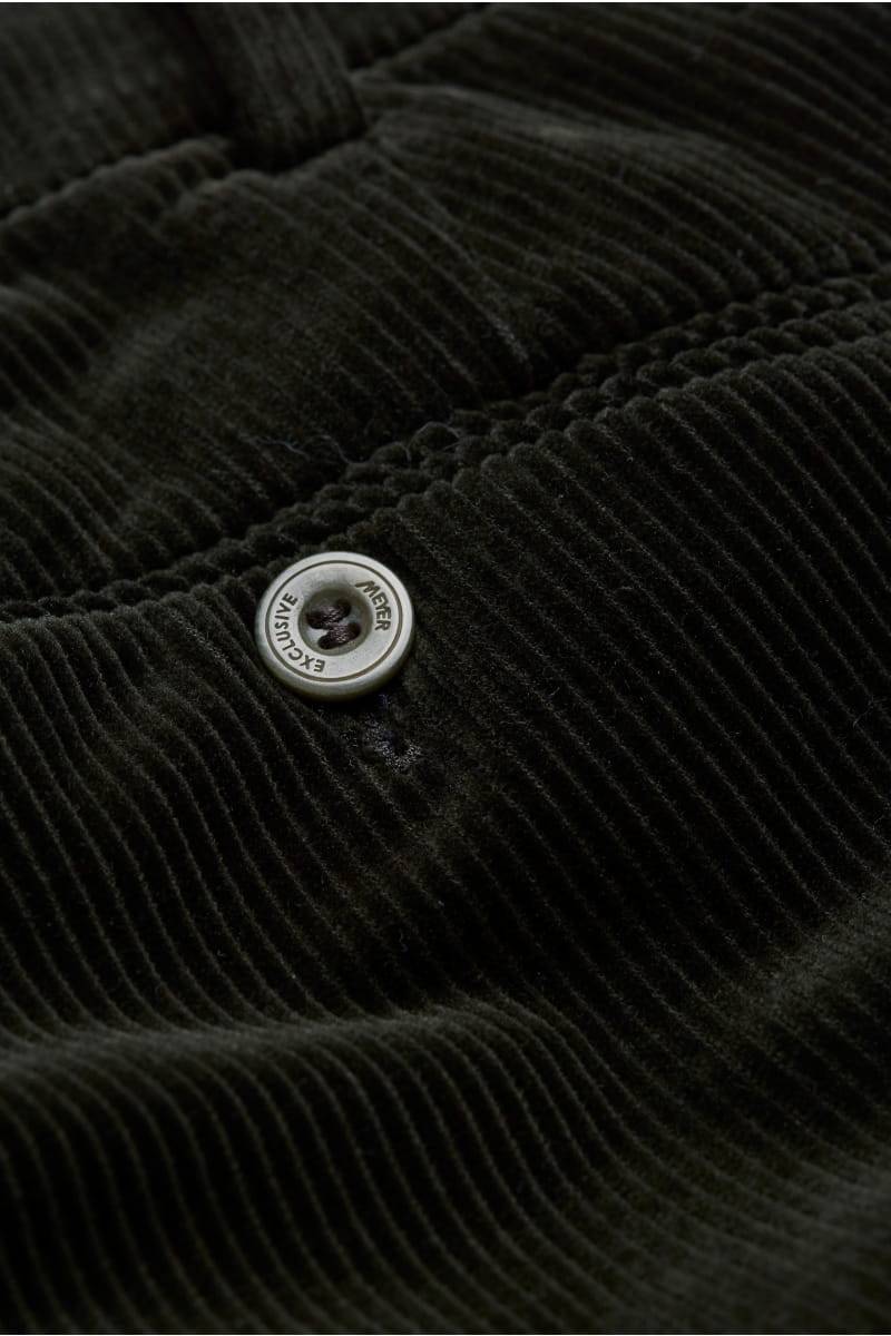 Meyer Pantalone verde scuro meyer in velluto a coste luxury modern fit Rilascio limitato