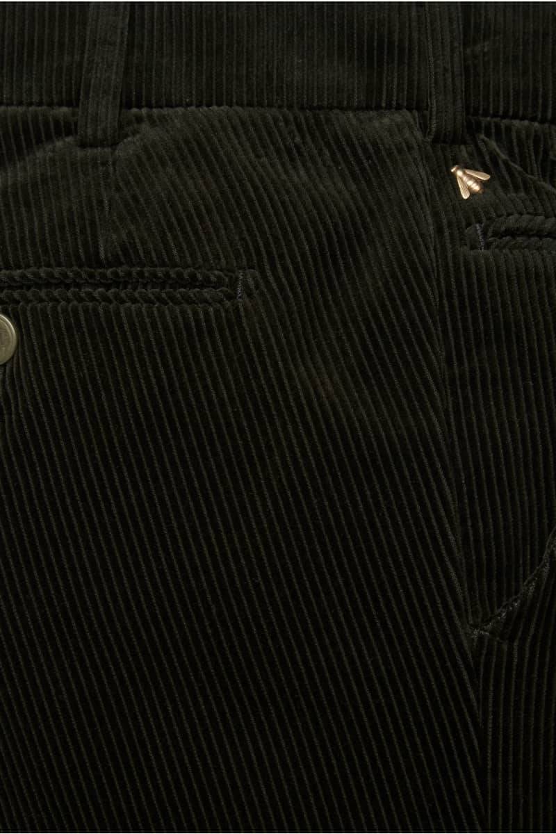 Meyer Pantalone verde scuro meyer in velluto a coste luxury modern fit Rilascio limitato