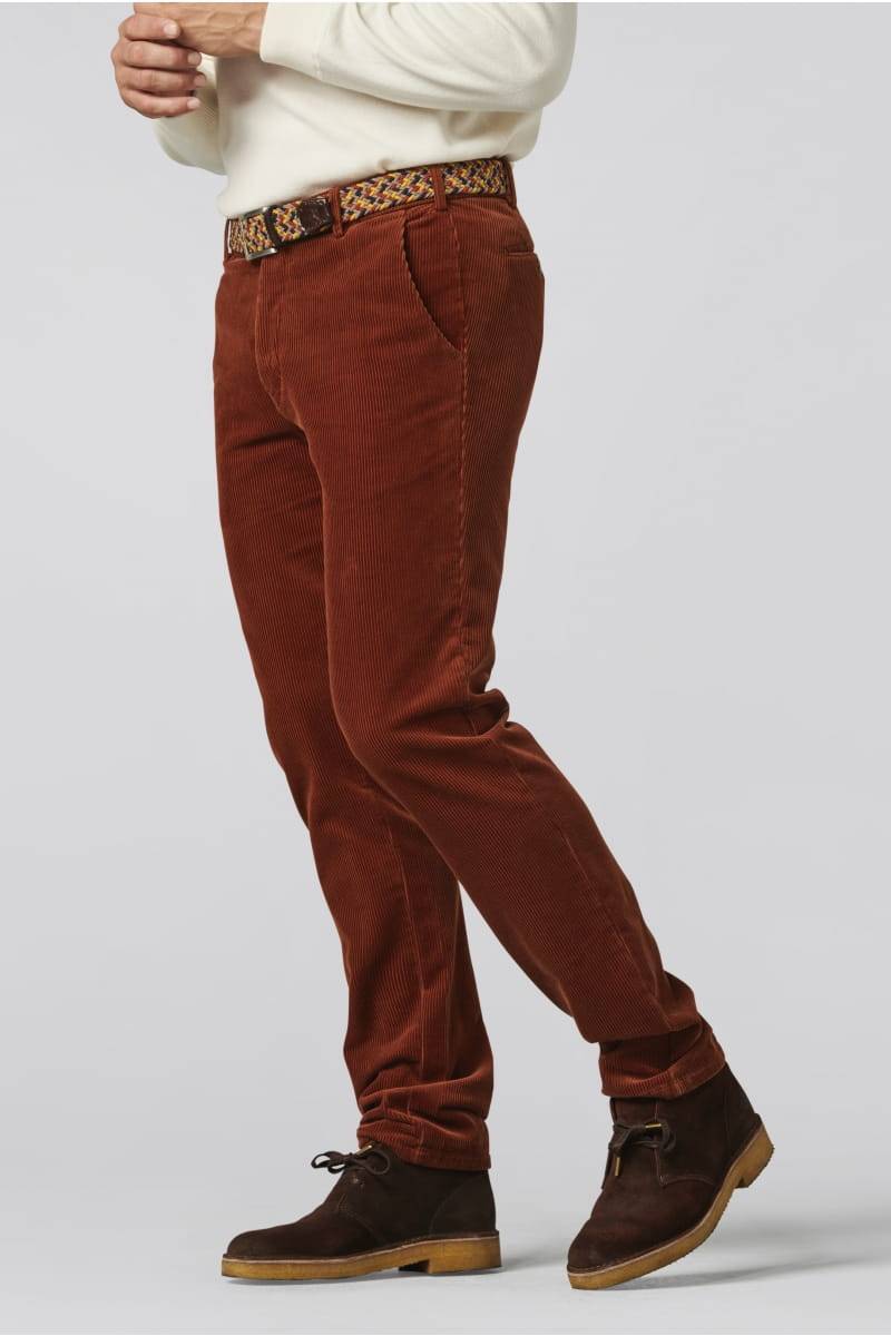 Meyer Pantalone ruggine meyer in velluto a coste luxury modern fit