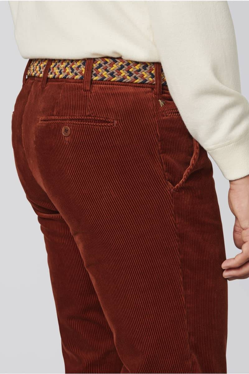 Meyer Pantalone ruggine meyer in velluto a coste luxury modern fit Ultimi tre giorni
