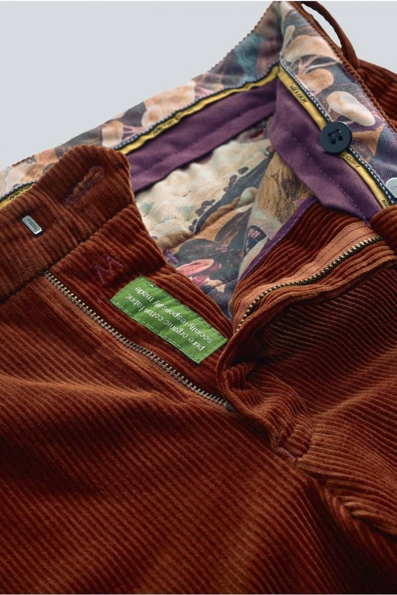 Meyer Pantalone ruggine meyer in velluto a coste luxury modern fit Ultimi tre giorni