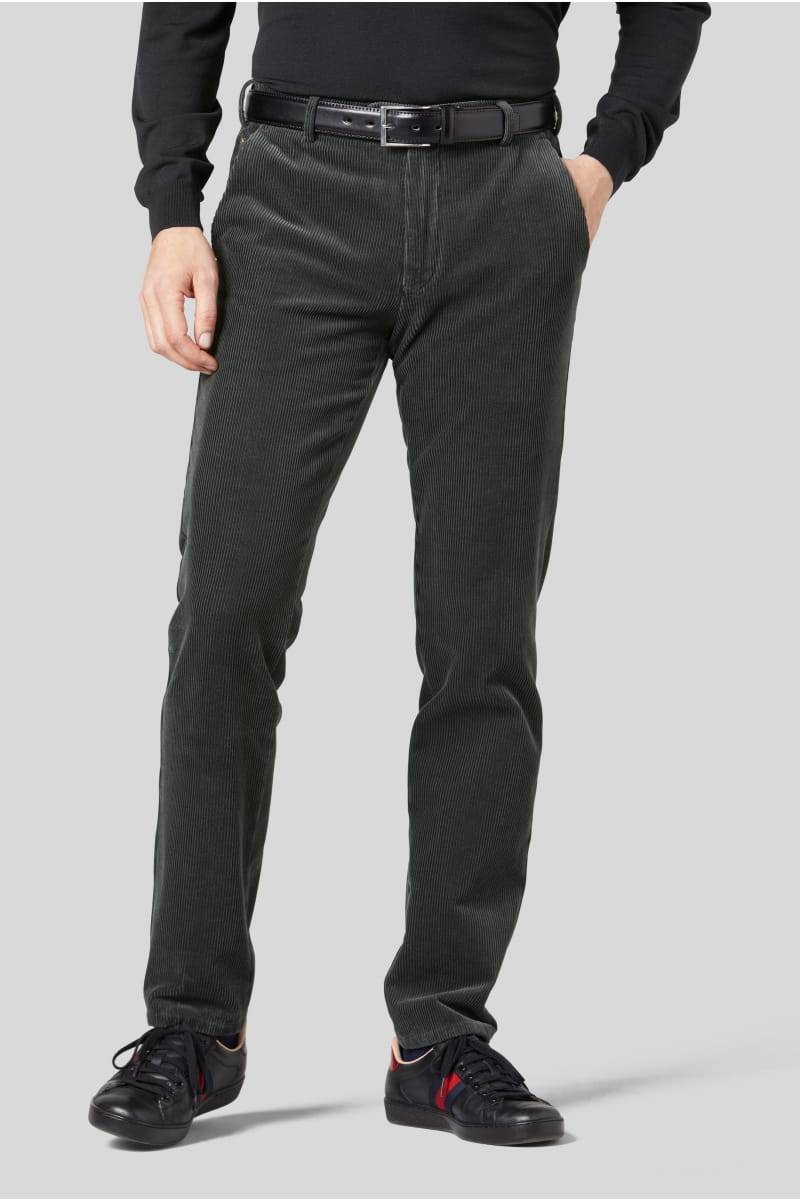 Meyer Pantalone grigio meyer in velluto a coste luxury modern fit