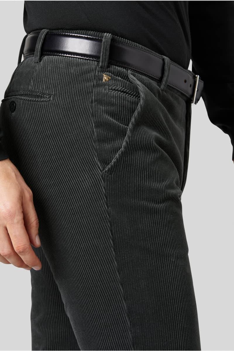 Meyer Pantalone grigio meyer in velluto a coste luxury modern fit ACQUISTA ORA