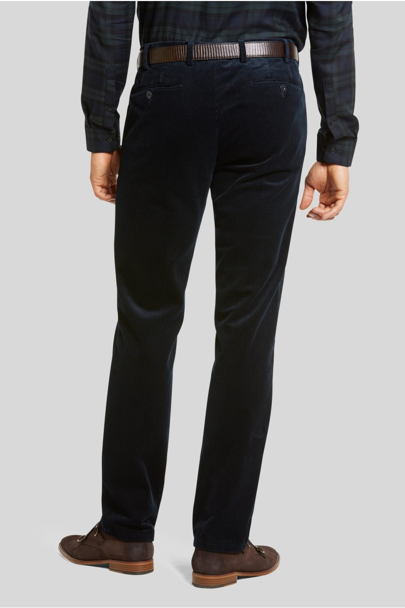 Meyer Pantalone blu meyer in velluto a coste luxury modern fit Latest stili