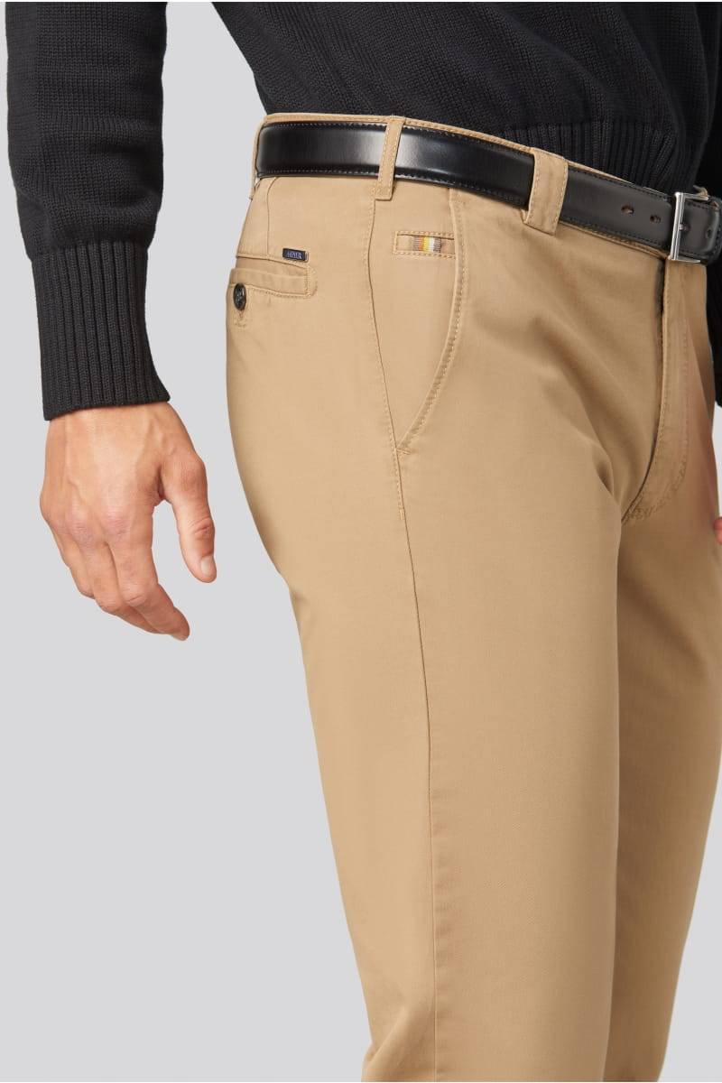 Meyer Pantalone cammello meyer in cotone stretch regular fit Ultimo giorno