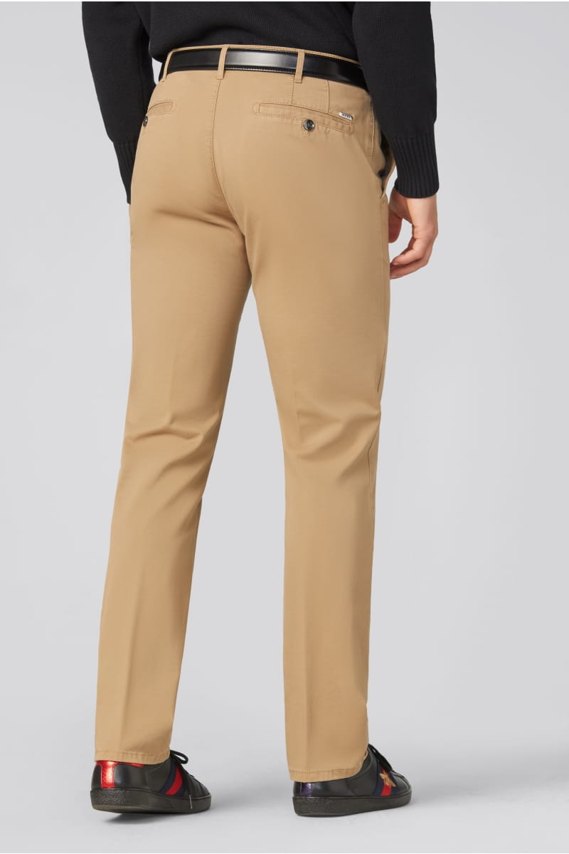 Meyer Pantalone cammello meyer in cotone stretch regular fit Ultimo giorno