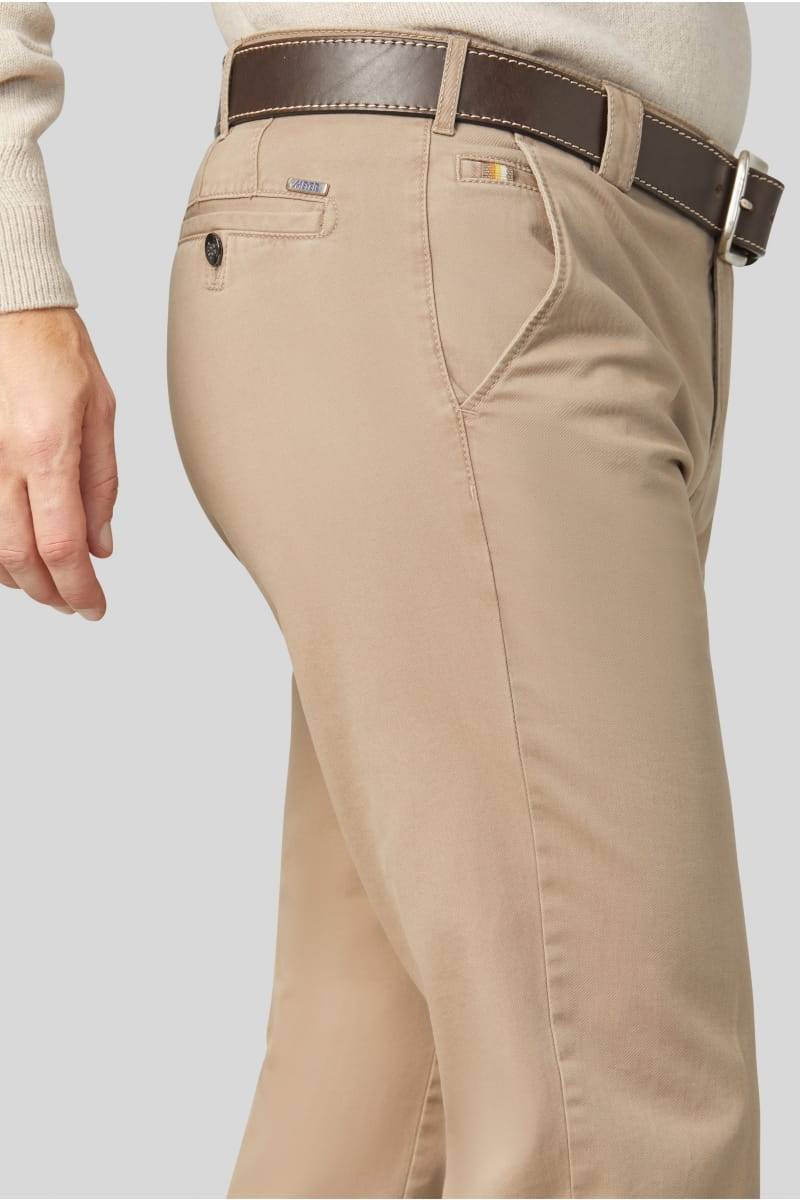Meyer Pantalone beige meyer in cotone stretch regular fit Promozione temporanea