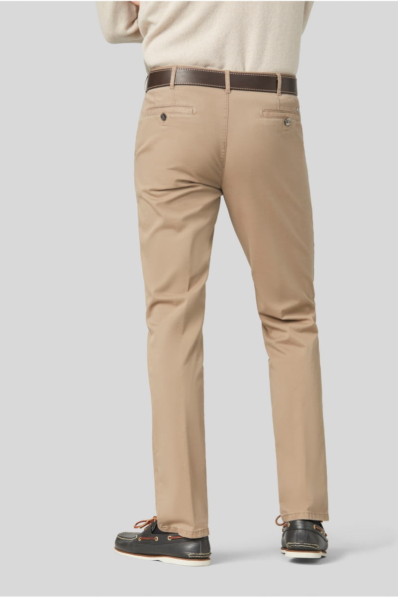 Meyer Pantalone beige meyer in cotone stretch regular fit Promozione temporanea