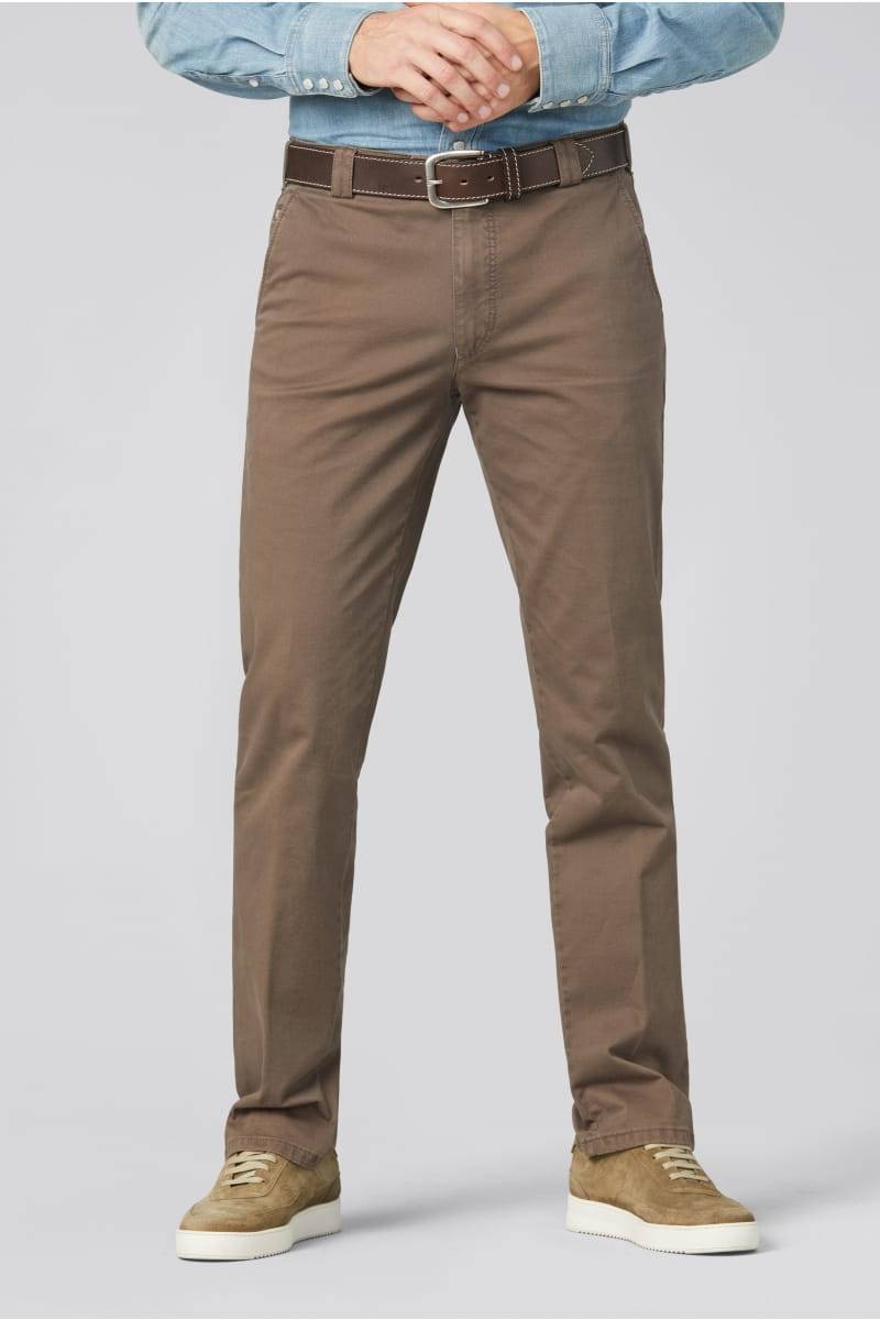 Meyer Pantalone tortora meyer in cotone stretch regular fit Fino al 50% di sconto