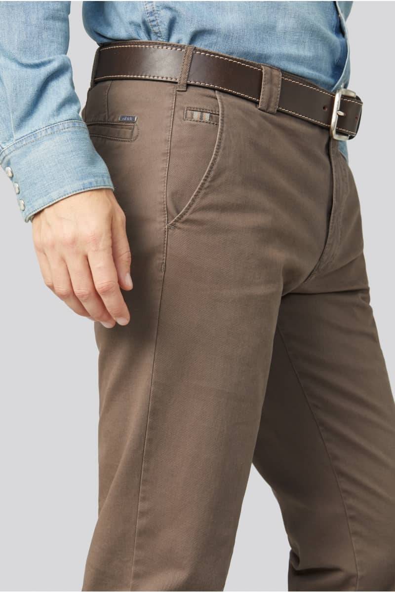 Meyer Pantalone tortora meyer in cotone stretch regular fit Fino al 50% di sconto